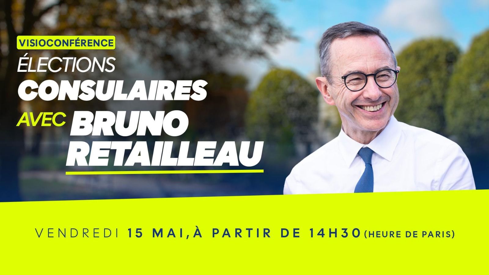 Visioconférence avec Bruno Retailleau